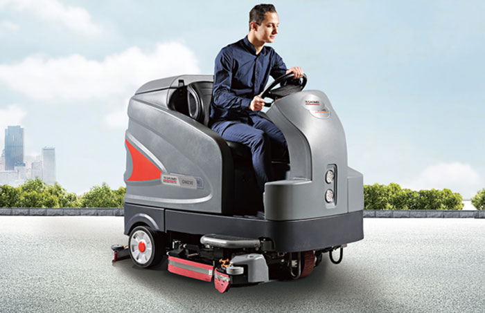 驾驶式洗地机，让我们享受工作的快乐。